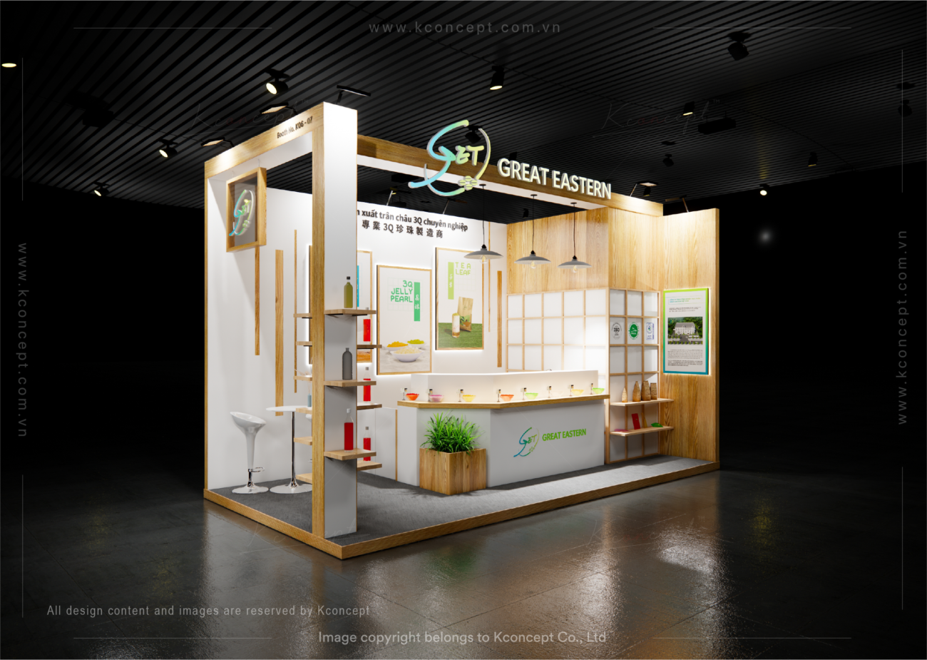 Hình ảnh thiết kế gian hàng triển lãm FOOD & Hospitality Viet Nam tại Kconcept