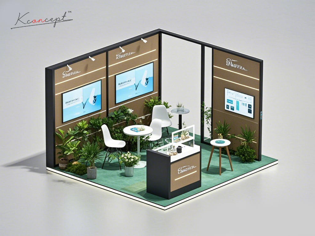 Customized Exhibition booth 3x3sqm by Kconcept