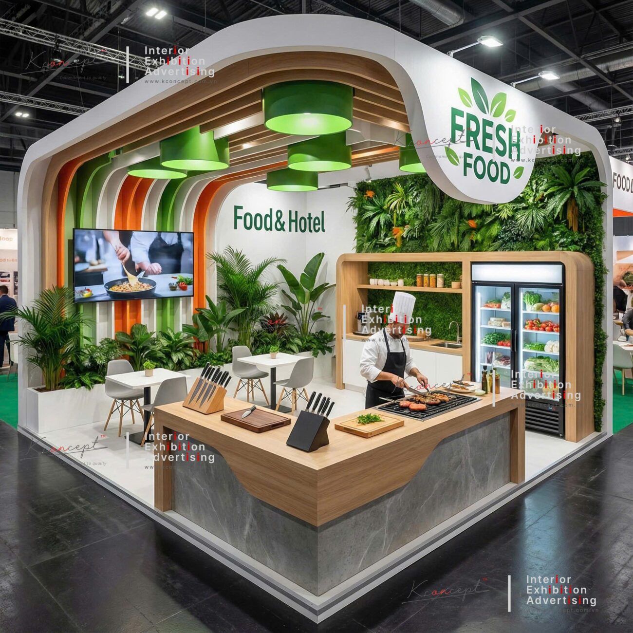 gian hàng triển lãm VIBS của Kconcept