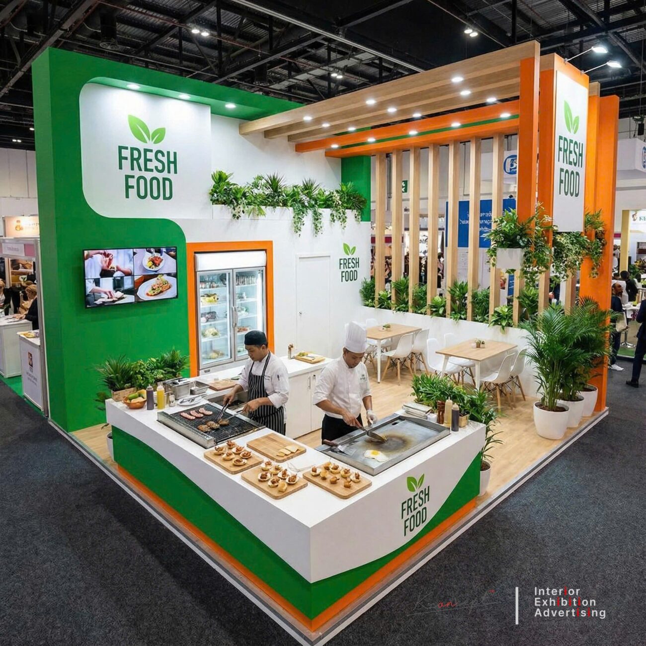 kconcept thiết kế thi công gian hàng bakery tại triển lãm VIBS