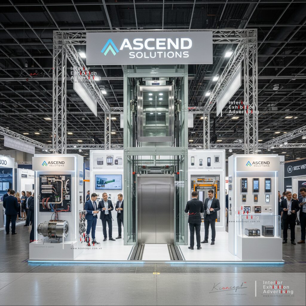 Kconcept thiết kế thi công gian hàng triển lãm Vietnam Elevator Expo